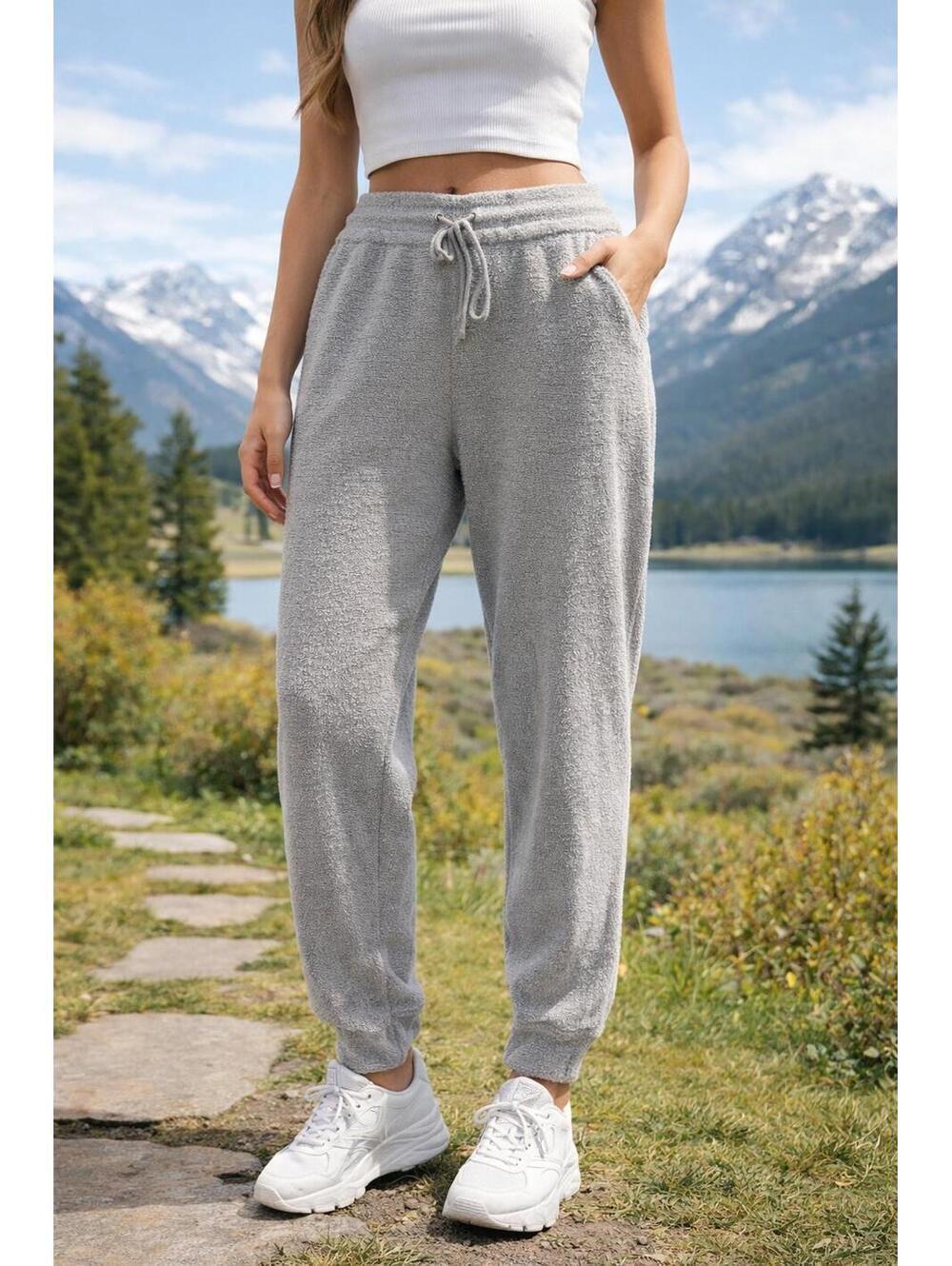 Knix Grey Cozy Terry Joggers Size Small